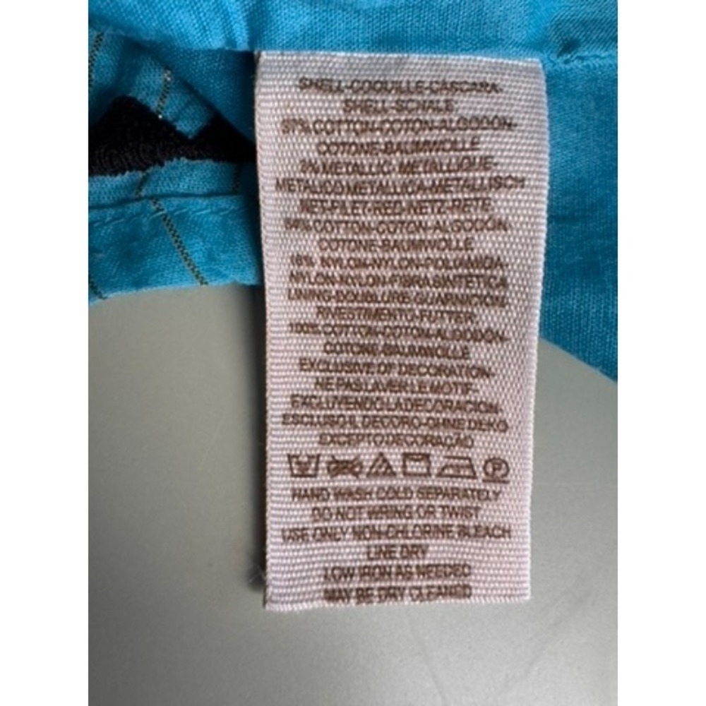 Free People Dress Women's Size 2 Turquoise Black Sleeveless Bohemian Whimsigoth‎ - Picture 3 of 16